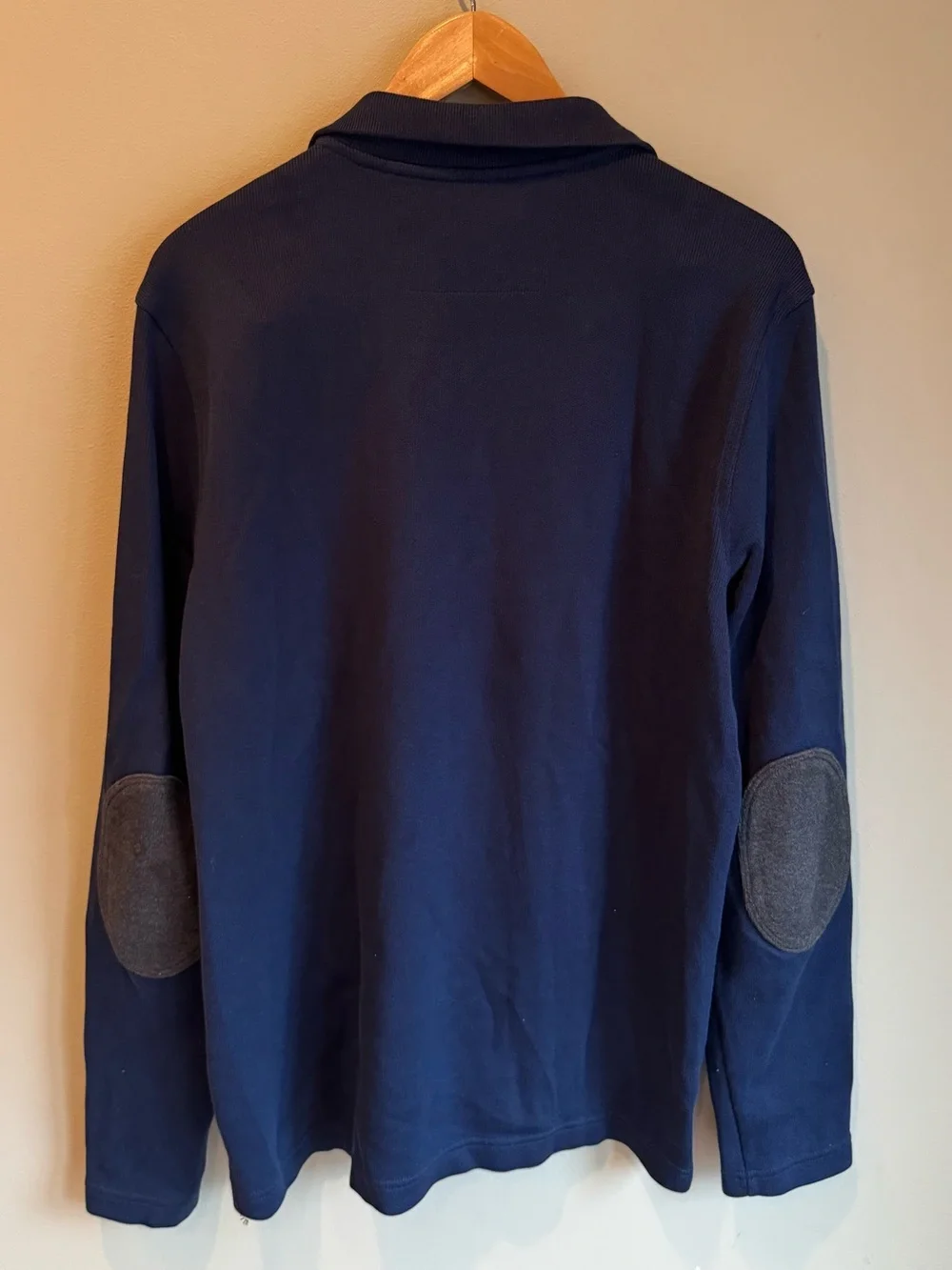 Banana Republic Men's Navy Quarter-Zip Pullover Sweater Size Large